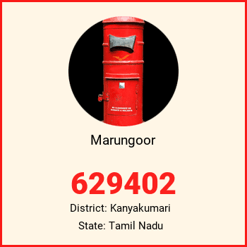 Marungoor pin code, district Kanyakumari in Tamil Nadu