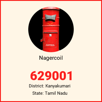 Nagercoil pin code, district Kanyakumari in Tamil Nadu