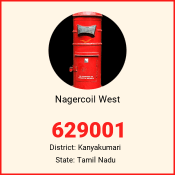 Nagercoil West pin code, district Kanyakumari in Tamil Nadu