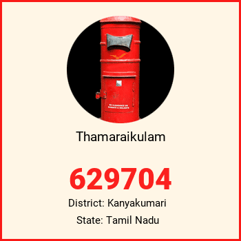Thamaraikulam pin code, district Kanyakumari in Tamil Nadu