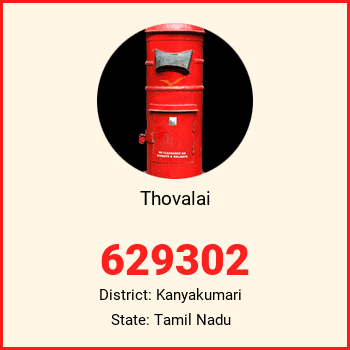 Thovalai pin code, district Kanyakumari in Tamil Nadu