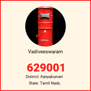 Vadiveeswaram pin code, district Kanyakumari in Tamil Nadu
