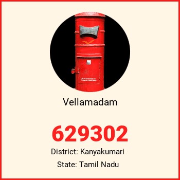 Vellamadam pin code, district Kanyakumari in Tamil Nadu