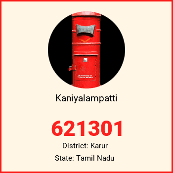Kaniyalampatti pin code, district Karur in Tamil Nadu