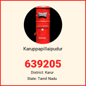 Karuppapillaipudur pin code, district Karur in Tamil Nadu