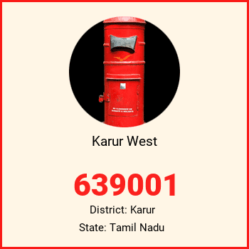 Karur West pin code, district Karur in Tamil Nadu