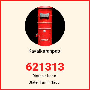 Kavalkaranpatti pin code, district Karur in Tamil Nadu