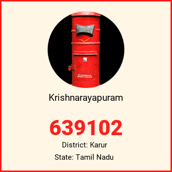 Krishnarayapuram pin code, district Karur in Tamil Nadu