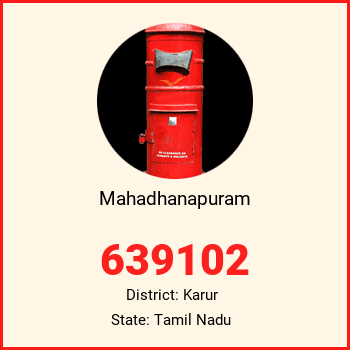 Mahadhanapuram pin code, district Karur in Tamil Nadu