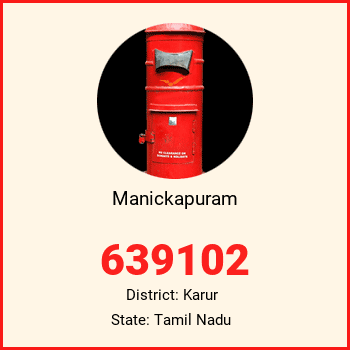 Manickapuram pin code, district Karur in Tamil Nadu