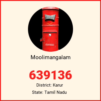 Moolimangalam pin code, district Karur in Tamil Nadu