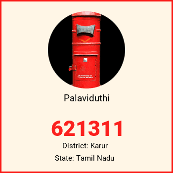 Palaviduthi pin code, district Karur in Tamil Nadu