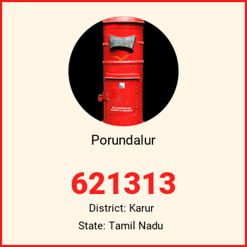 Porundalur pin code, district Karur in Tamil Nadu