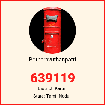 Potharavuthanpatti pin code, district Karur in Tamil Nadu