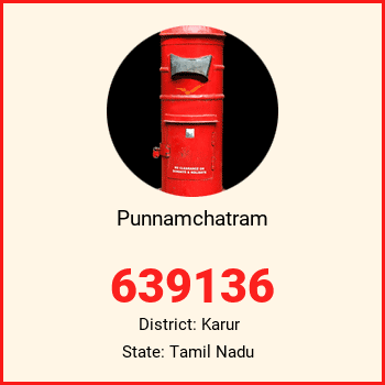 Punnamchatram pin code, district Karur in Tamil Nadu