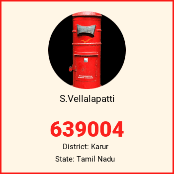 S.Vellalapatti pin code, district Karur in Tamil Nadu