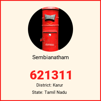 Sembianatham pin code, district Karur in Tamil Nadu