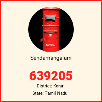 Sendamangalam pin code, district Karur in Tamil Nadu