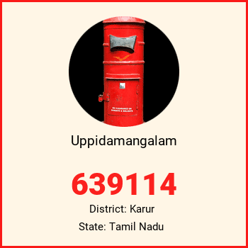 Uppidamangalam pin code, district Karur in Tamil Nadu