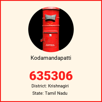 Kodamandapatti pin code, district Krishnagiri in Tamil Nadu