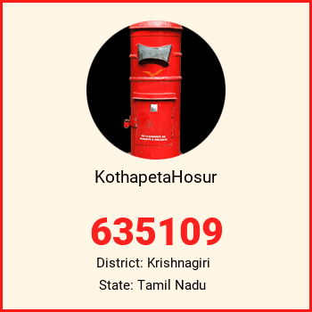KothapetaHosur pin code, district Krishnagiri in Tamil Nadu