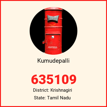 Kumudepalli pin code, district Krishnagiri in Tamil Nadu