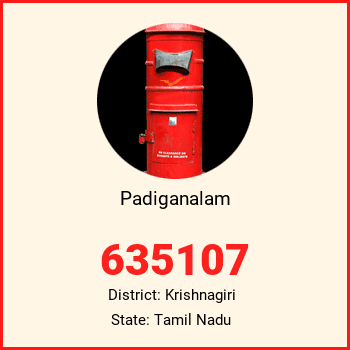 Padiganalam pin code, district Krishnagiri in Tamil Nadu