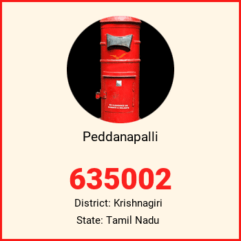 Peddanapalli pin code, district Krishnagiri in Tamil Nadu