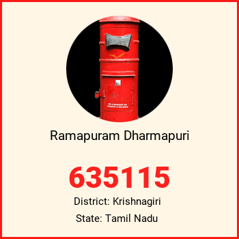 Ramapuram Dharmapuri pin code, district Krishnagiri in Tamil Nadu