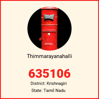 Thimmarayanahalli pin code, district Krishnagiri in Tamil Nadu