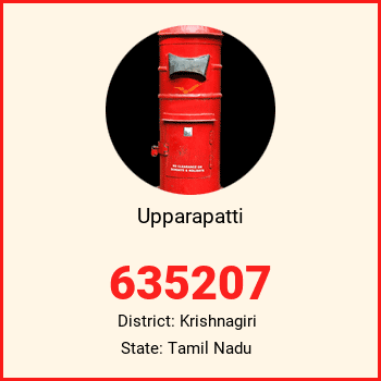 Upparapatti pin code, district Krishnagiri in Tamil Nadu