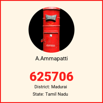 A.Ammapatti pin code, district Madurai in Tamil Nadu
