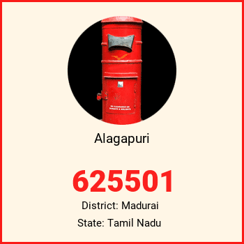 Alagapuri pin code, district Madurai in Tamil Nadu
