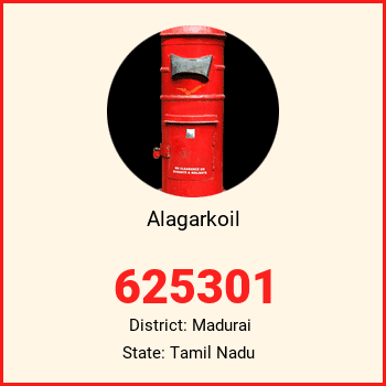 Alagarkoil pin code, district Madurai in Tamil Nadu
