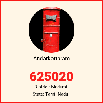 Andarkottaram pin code, district Madurai in Tamil Nadu