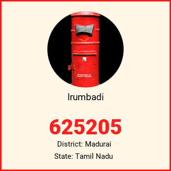 Irumbadi pin code, district Madurai in Tamil Nadu