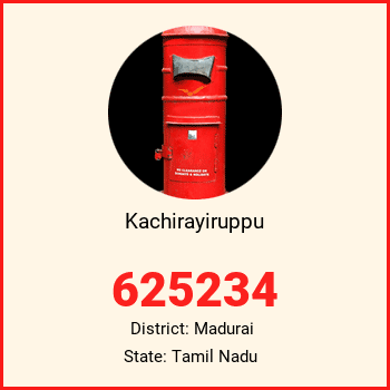 Kachirayiruppu pin code, district Madurai in Tamil Nadu