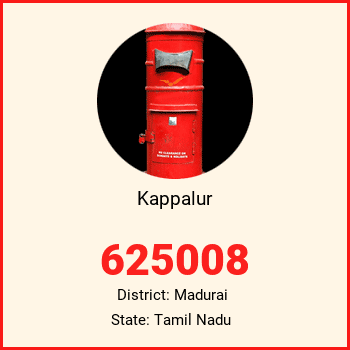 Kappalur pin code, district Madurai in Tamil Nadu