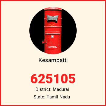 Kesampatti pin code, district Madurai in Tamil Nadu