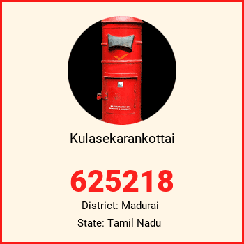 Kulasekarankottai pin code, district Madurai in Tamil Nadu