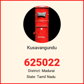 Kusavangundu pin code, district Madurai in Tamil Nadu