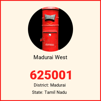 Madurai West pin code, district Madurai in Tamil Nadu