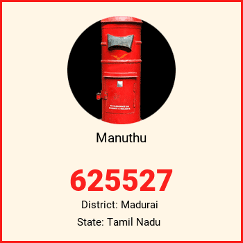 Manuthu pin code, district Madurai in Tamil Nadu