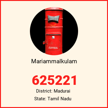 Mariammalkulam pin code, district Madurai in Tamil Nadu
