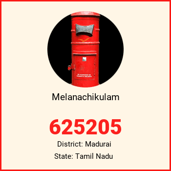 Melanachikulam pin code, district Madurai in Tamil Nadu
