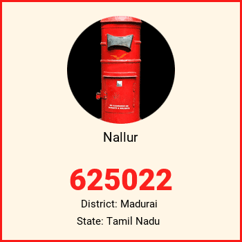 Nallur pin code, district Madurai in Tamil Nadu