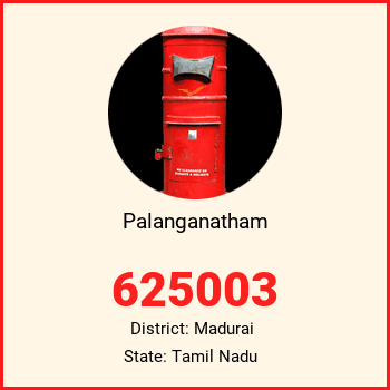 Palanganatham pin code, district Madurai in Tamil Nadu