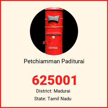 Petchiamman Paditurai pin code, district Madurai in Tamil Nadu