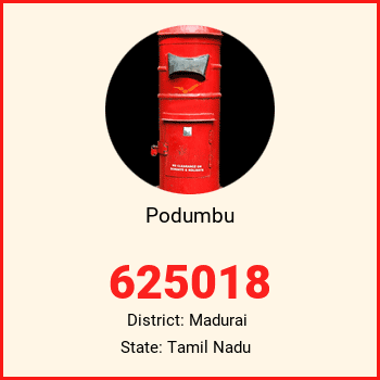 Podumbu pin code, district Madurai in Tamil Nadu