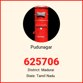 Pudunagar pin code, district Madurai in Tamil Nadu